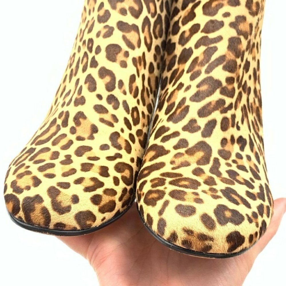 Dolce Vita Ankle Boot 8 Leopard Calf Hair Western - Picture 6 of 11